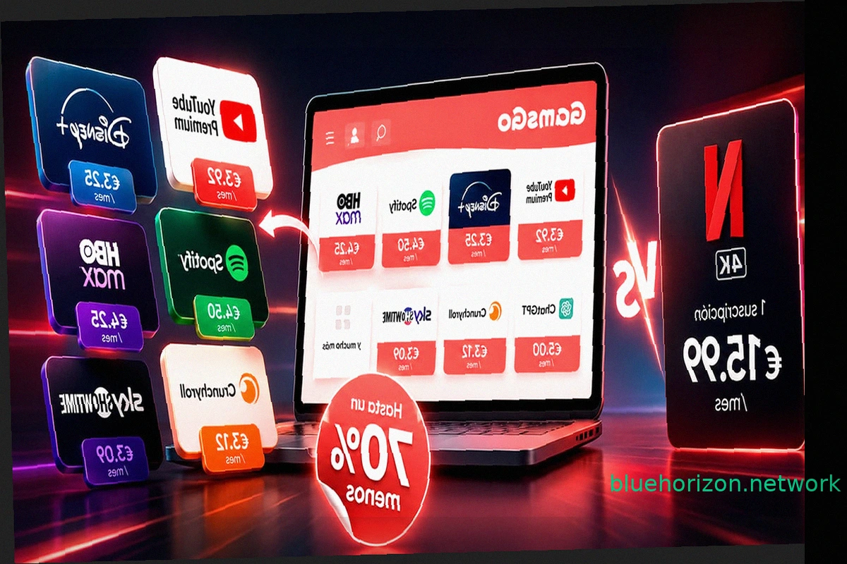 Consigue un Paquete Completo de Streaming por un Precio Reducido Gracias a GamsGo